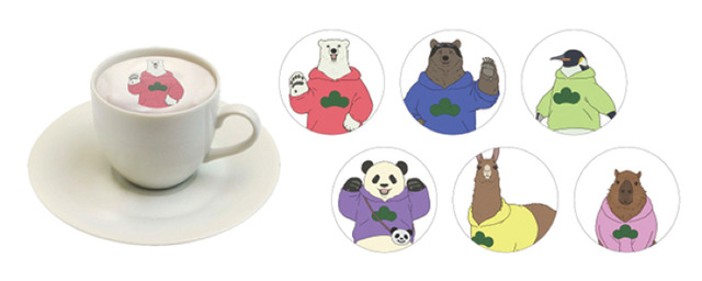 「セガコラボカフェ おそ松さん×しろくまカフェ」「プレミアムペアシート」2名さま 4,000円（税込）お好きなラテアート（おそ松さん 第1弾、第2弾：全6種、第3弾：全6種／しろくまカフェ 通期：全6種）（C）赤塚不二夫／おそ松さん製作委員会　（C）ヒガアロハ／しろくまカフェ製作委員会 2012　（C）SEGA