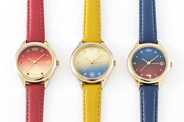 『さらざんまい』コラボレーション腕時計 各13,800円(税別)（C）イクニラッパー／シリコマンダーズ