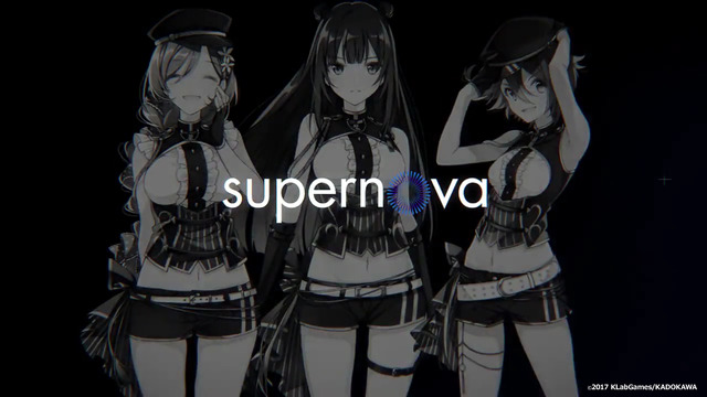 『ラピスリライツ ～この世界のアイドルは魔法が使える～』supernova（ユエ：桜木夕、ミルフィーユ：奥紗瑛子、フィオナ：伊藤はるか）（C）2017 KLabGames/KADOKAWA