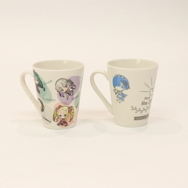 マグカップ 各500円（税抜）（C）長月達平・株式会社KADOKAWA刊／Re:ゼロから始める異世界生活製作委員会