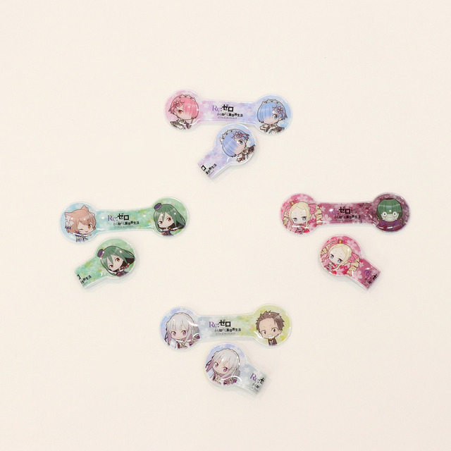 コードクリップ2個セット 各￥300円（税抜）（C）長月達平・株式会社KADOKAWA刊／Re:ゼロから始める異世界生活製作委員会