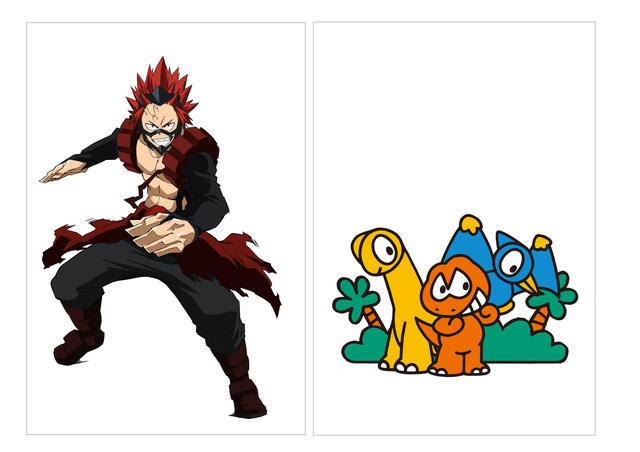 切島 鋭児郎×ウィアーダイナソアーズ（C）堀越耕平／集英社・僕のヒーローアカデミア製作委員会（C）1976, 1979, 1988, 1989, 1992, 1993, 1996, 2001, 2019 SANRIO CO.,LTD.