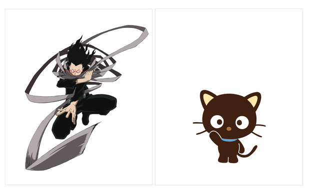 相澤 消太×チョコキャット（C）堀越耕平／集英社・僕のヒーローアカデミア製作委員会（C）1976, 1979, 1988, 1989, 1992, 1993, 1996, 2001, 2019 SANRIO CO.,LTD.