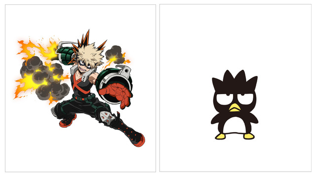 爆豪 勝己×バッドばつ丸（C）堀越耕平／集英社・僕のヒーローアカデミア製作委員会（C）1976, 1979, 1988, 1989, 1992, 1993, 1996, 2001, 2019 SANRIO CO.,LTD.