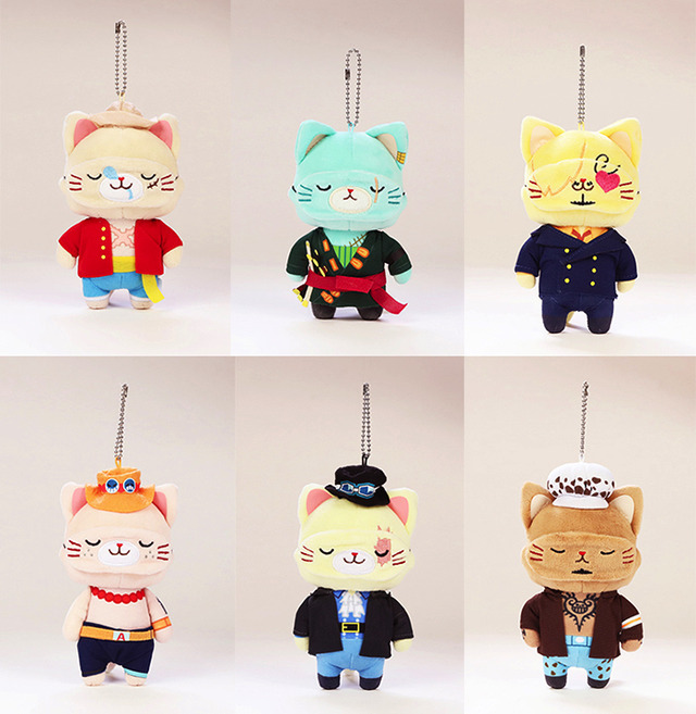 「『ONE PIECE』 withCAT アイマスク付きぬいぐるみキーホルダー」2,000円（税別）（C）尾田栄一郎／集英社・フジテレビ・東映アニメーション