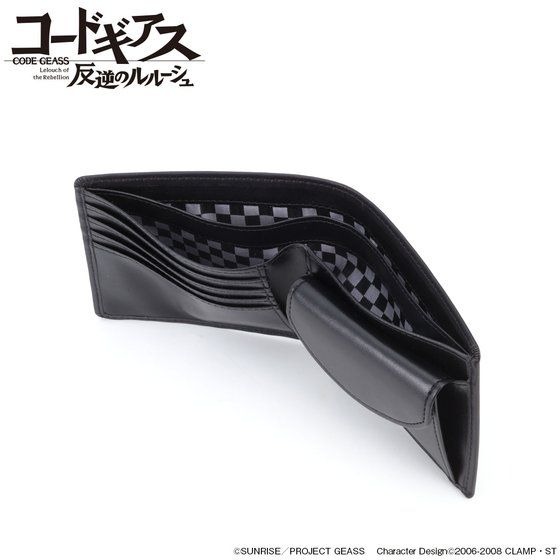 「コードギアス 反逆のルルーシュ　二つ折り財布」15,120円（税込）（C）SUNRISE/PROJECT GEASS　Character Desigh（C）2006-2008 CLAMP・ST