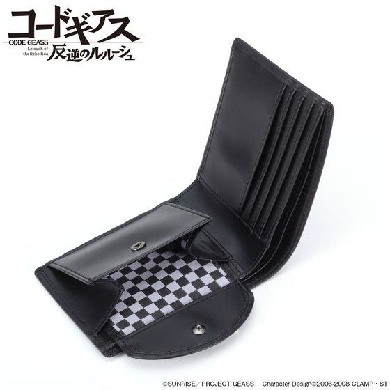 「コードギアス 反逆のルルーシュ　二つ折り財布」15,120円（税込）（C）SUNRISE/PROJECT GEASS　Character Desigh（C）2006-2008 CLAMP・ST
