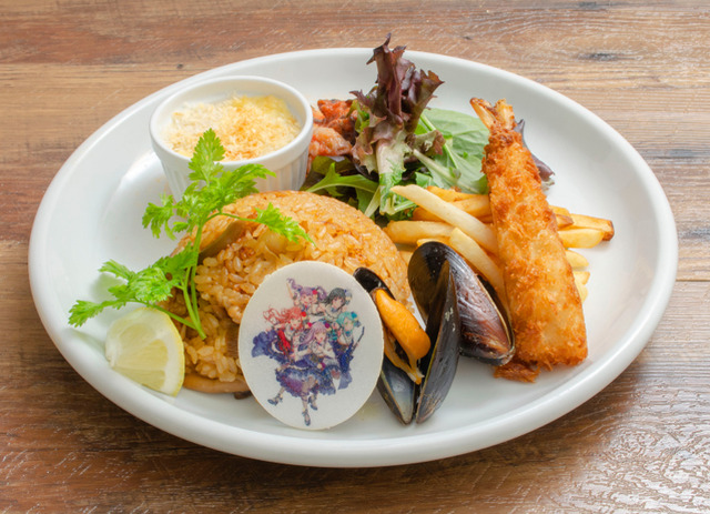 「バンドリ！ ガールズバンドパーティ！カフェ 2019」Roselia のトコナッツパークで過ごすひと夏の思い出～海の魔物が闇の力をババーンと解放～　1,380 円（税別）（C）BanG Dream! Project （C）Craft Egg Inc. （C）bushiroad All Rights Reserved.