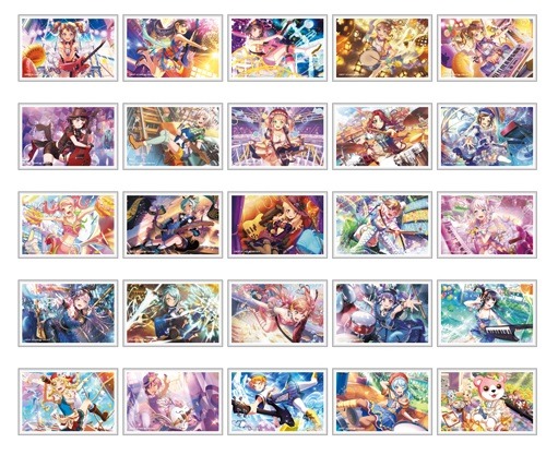 「バンドリ！ ガールズバンドパーティ！カフェ 2019」スクエア缶バッジ（ランダム 25 種） 450 円（C）BanG Dream! Project （C）Craft Egg Inc. （C）bushiroad All Rights Reserved.