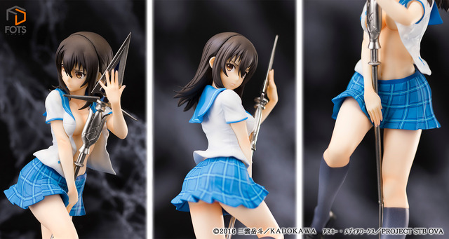 「『ストライク・ザ・ブラッド』姫柊雪菜　塗装済み完成品」12,800（税別）（C）2016 三雲岳斗／ＫＡＤＯＫＡＷＡ　アスキー・メディアワークス／PROJECT STB OVA