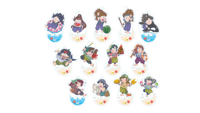 「テレビアニメ『忍たま乱太郎』×アニメイトカフェ」トレーディングアクリルスタンドキーホルダー 海の家ver. その二（全13種／600円）（C）尼子騒兵衛／NHK・NEP