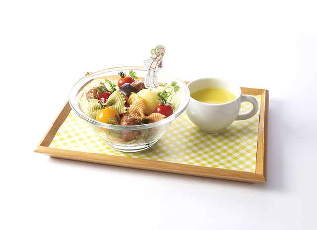 「ももこ、NYの思い出…ミートボールのサラダパスタ」1,290円（税抜）（C）東映アニメーション