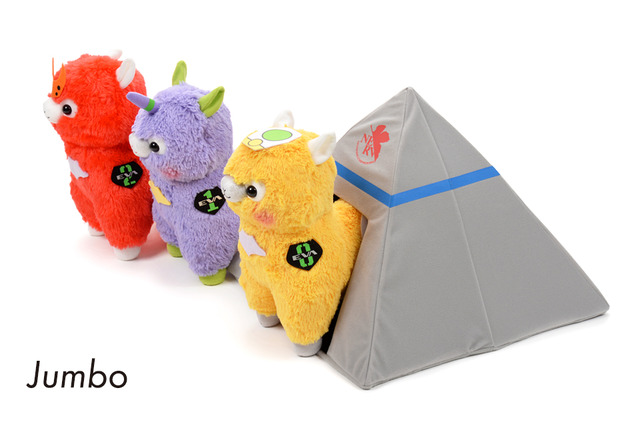 「エヴァパカッソ」ジャンボ3種：9,600円（税抜）スタンダード3種：5,850円（税抜）マスコット3種：4,200円（税抜）（C）AMUSE（C）khara