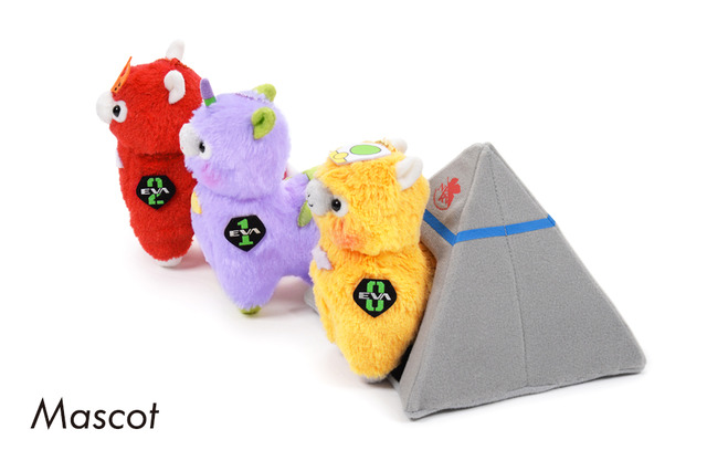 「エヴァパカッソ」ジャンボ3種：9,600円（税抜）スタンダード3種：5,850円（税抜）マスコット3種：4,200円（税抜）（C）AMUSE（C）khara