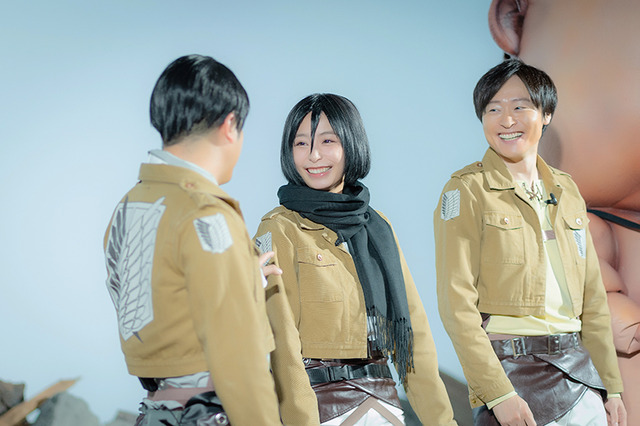 宇垣美里、「進撃の巨人」ミカサのコスプレ姿披露！ ミニ巨人を駆逐する一幕も【写真42枚】
