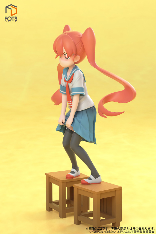 「上野さんは不器用『上野』1/8スケール塗装済み完成品フィギュア」12,800円（税抜）（C）ctugeneko・白泉社／上野さんは不器用製作委員会