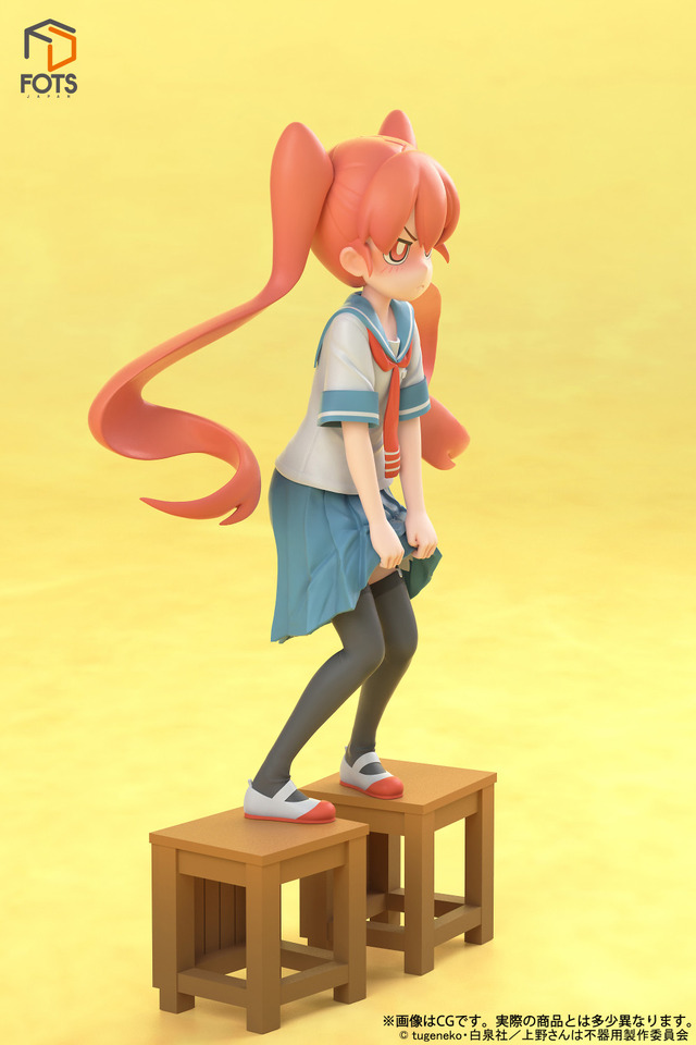 「上野さんは不器用『上野』1/8スケール塗装済み完成品フィギュア」12,800円（税抜）（C）ctugeneko・白泉社／上野さんは不器用製作委員会