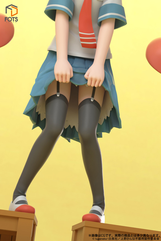 「上野さんは不器用『上野』1/8スケール塗装済み完成品フィギュア」12,800円（税抜）（C）ctugeneko・白泉社／上野さんは不器用製作委員会