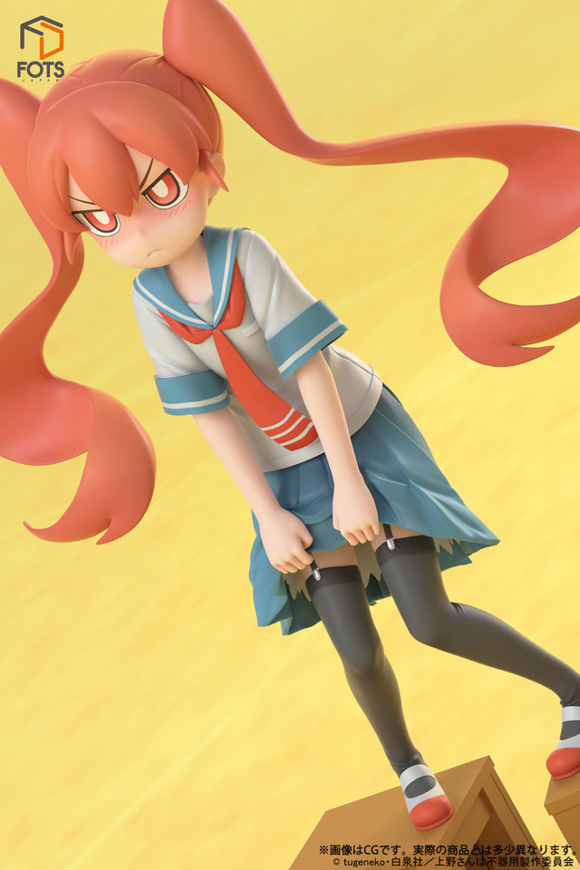 「上野さんは不器用『上野』1/8スケール塗装済み完成品フィギュア」12,800円（税抜）（C）ctugeneko・白泉社／上野さんは不器用製作委員会