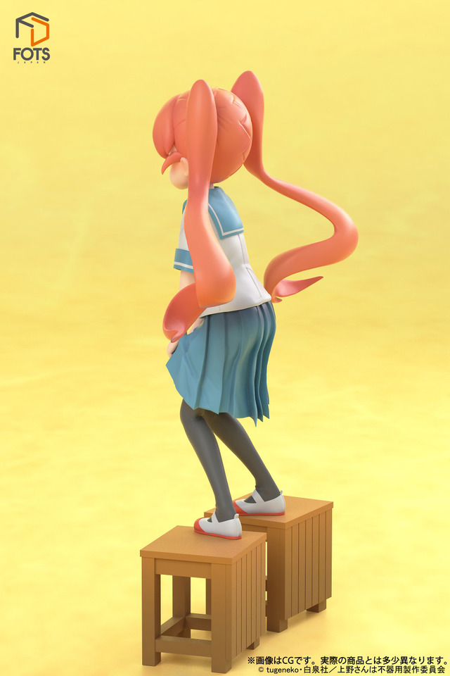 「上野さんは不器用『上野』1/8スケール塗装済み完成品フィギュア」12,800円（税抜）（C）ctugeneko・白泉社／上野さんは不器用製作委員会