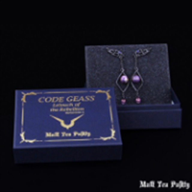 「コードギアス反逆のルルーシュ ピアス/イヤリング<ルルーシュver.>」価格：9,500円(税別) （C）SUNRISE／PROJECT L-GEASS Character Design c2006-2018 CLAMP・ST