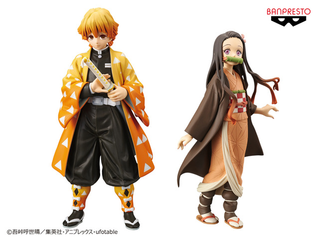 「鬼滅の刃 フィギュア-絆ノ装-[我妻善逸／竈門禰豆子]」（C）吾峠呼世晴／集英社・アニプレックス・ufotable