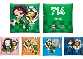 『鬼滅の刃』×東京ヴェルディ コラボクッション 5種 価格；3,024円（税込）（C）吾峠呼世晴／集英社・アニプレックス・ufotable
