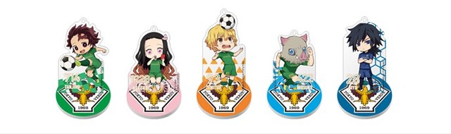 『鬼滅の刃』×東京ヴェルディ コラボアクリルフィギュア 5種 価格；864円（税込） （C）吾峠呼世晴／集英社・アニプレックス・ufotable