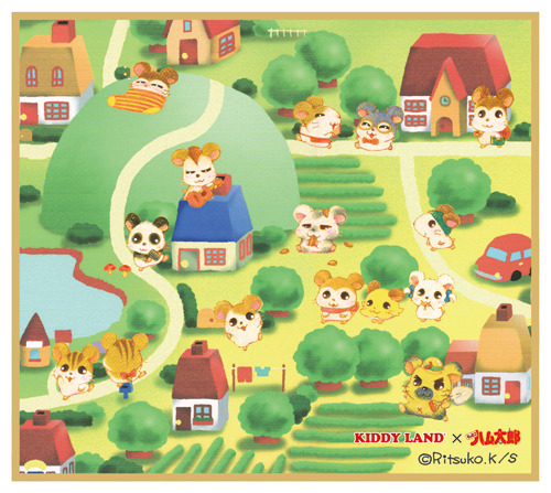 「とっとこハム太郎 とっとこおでかけハムちゃんずフェア」ミニ色紙（C）河井リツ子・小学館