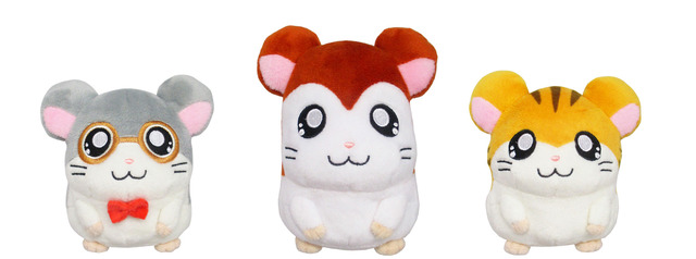 「とっとこハム太郎　めがねくん（S）」1,000円（税別）「とっとこハム太郎　のっぽくん（S）」1,000円（税別）「とっとこハム太郎　トラハムくん（S）」1,000円（税別）（C）河井リツ子・小学館