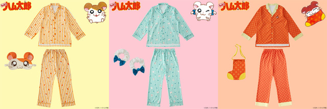 「とっとこハム太郎　パジャマ」各13,000円（税別）（C）河井リツ子・小学館