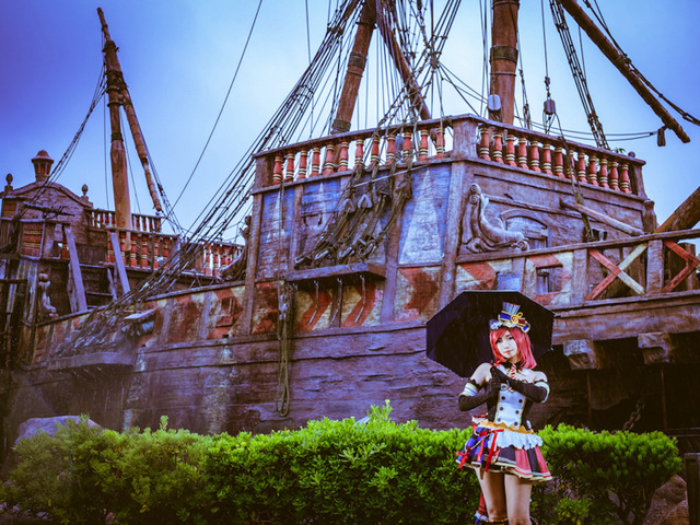 「志摩スペイン村」内での撮影