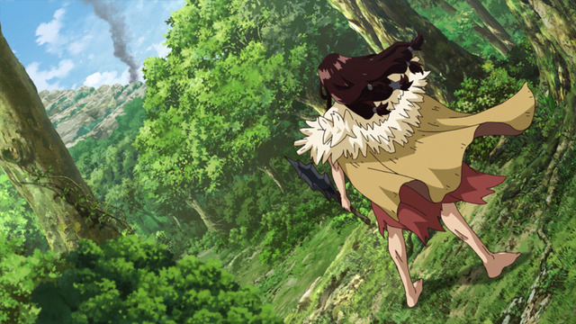 TVアニメ『Dr．STONE』第4話先行カット（C）米スタジオ・Boichi／集英社・Dr.STONE製作委員会