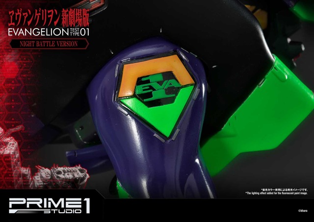 「アルティメットジオラママスターライン ヱヴァンゲリヲン新劇場版 汎用ヒト型決戦兵器 人造人間 エヴァンゲリオン 初号機　夜間戦闘Ver」140,900円（税別）（C）カラー