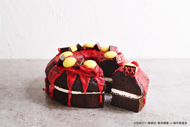 『東京喰種 トーキョーグール：re』×「Roasted COFFEE LABORATORY」ジュウゾウベリーズケーキ 420円（C）石田スイ/集英社・東京喰種 :re 製作委員会