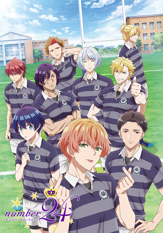 TVアニメ『number24』キービジュアル（C）堂紫社大学ラグビー部