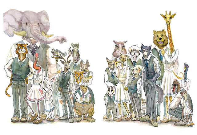 『BEASTARS』原作イラスト（C）板垣巴留（秋田書店）2017