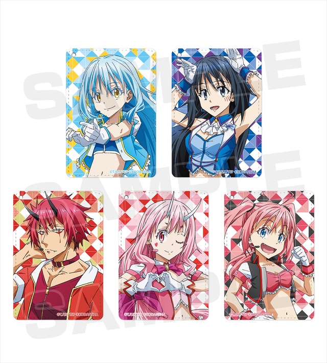 「転生したらアイドルだった件」描き下ろしイラスト　 1ポケットパスケース（全5種）価格：各1,800円（税別）（C）川上泰樹・伏瀬・講談社／転スラ製作委員会（R）KODANSHA