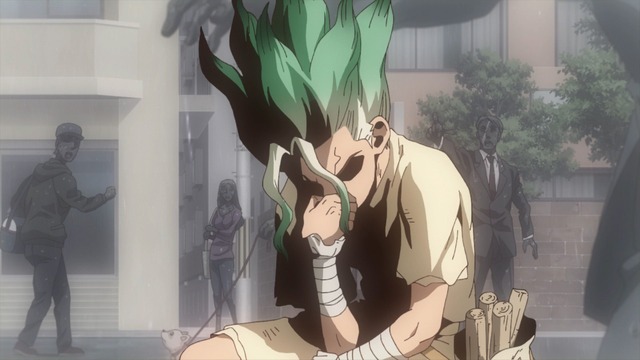 TVアニメ『Dr．STONE』第6話先行カット（C）米スタジオ・Boichi／集英社・Dr.STONE製作委員会