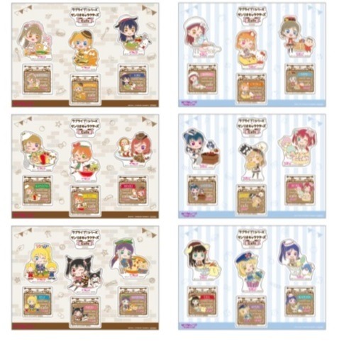 「ラブライブ！シリーズ×サンリオキャラクターズカフェ」【事前予約者限定カフェ利用特典】 オリジナルステッカー（ランダム 6 種）（C）2013 PL! （C）2017 PL!S  （C）'76,'79,'84,'86,'88,'89,'92,'93,'96,'98,'01,'05,'12,'14,'19 SANRIO CO., LTD.