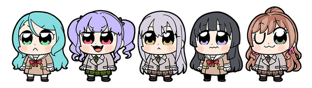 「大川ぶくぶ×BanG Dream!」Roselia（Ｃ）BanG Dream! Project （Ｃ）Craft Egg Inc. （Ｃ）bushiroad All Rights Reserved.