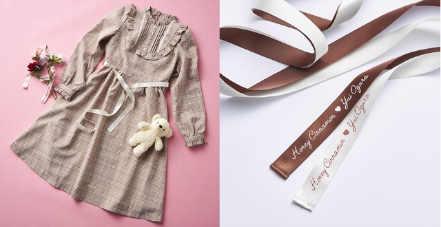 「HoneyCinnamon×小倉 唯 リボンワンピース」価格：11,800円(税別)