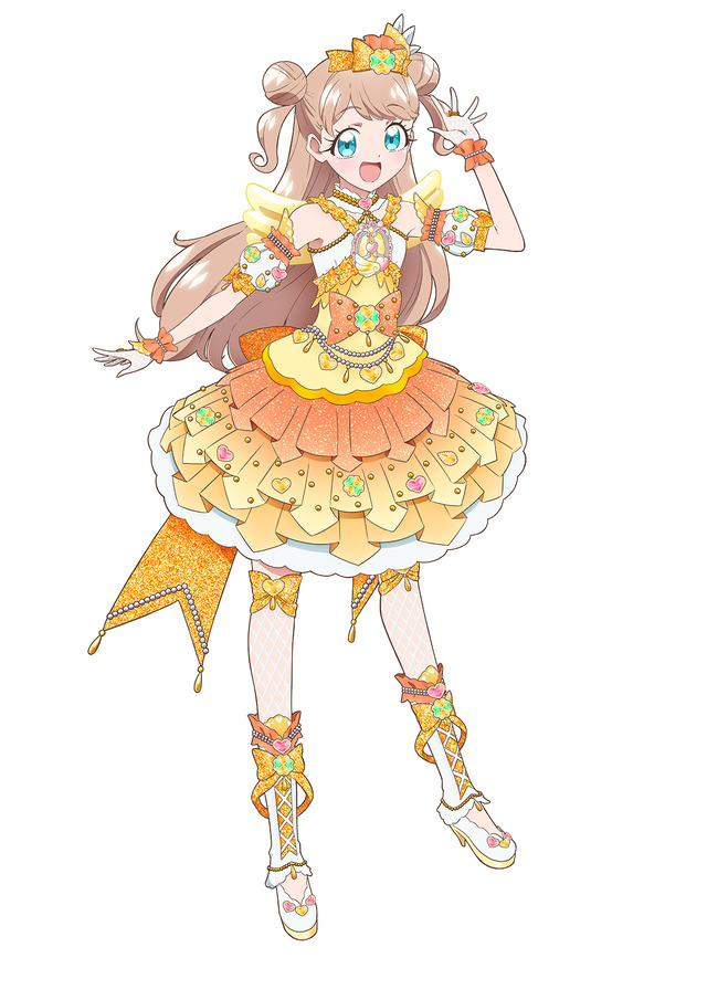 TVアニメ『キラッとプリ☆チャン』まりあ「しあわせのゴールドジュエルコーデ」（C）T-ARTS / syn Sophia / テレビ東京 / PCH2製作委員会