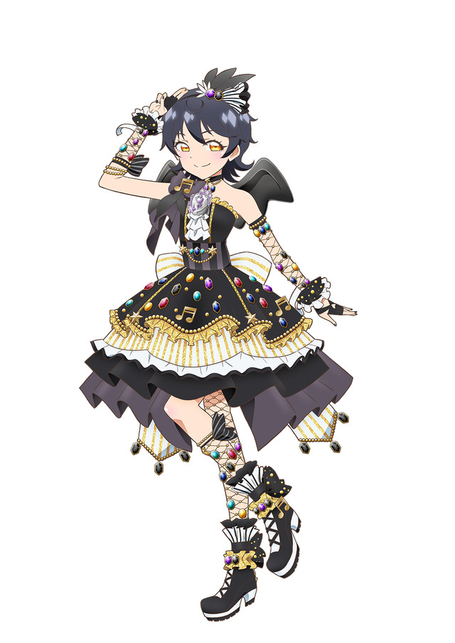 TVアニメ『キラッとプリ☆チャン』すず「じゅんしんのブラックジュエルコーデ」（C）T-ARTS / syn Sophia / テレビ東京 / PCH2製作委員会