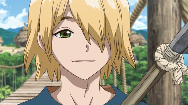 TVアニメ『Dr．STONE』第7話先行カット（C）米スタジオ・Boichi／集英社・Dr.STONE製作委員会