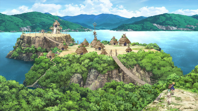 TVアニメ『Dr．STONE』第7話先行カット（C）米スタジオ・Boichi／集英社・Dr.STONE製作委員会