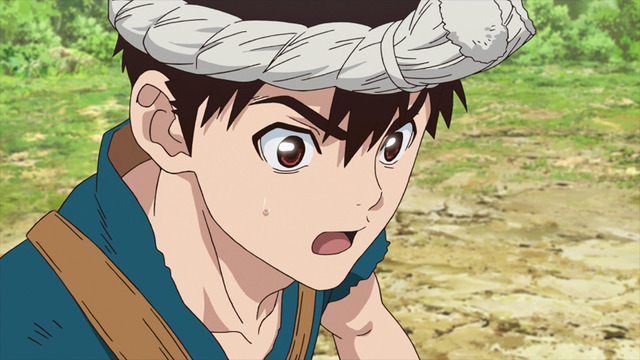 『Dr.STONE』第8話先行カット（C）米スタジオ・Boichi／集英社・Dr.STONE製作委員会