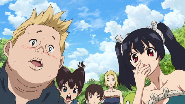 『Dr．STONE』第9話先行カット（C）米スタジオ・Boichi／集英社・Dr.STONE製作委員会