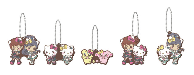 「ふたりはプリキュア×ハローキティ」コラボラバーマスコット（C） ABC-A・東映アニメーション（C） 1976, 2019 SANRIO CO., LTD. 著作株式会社サンリオ