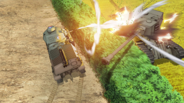 『ガールズ＆パンツァー 最終章 4D ～第1話＋第2話～』4D上映告知用場面（C）GIRLS und PANZER Finale Projekt